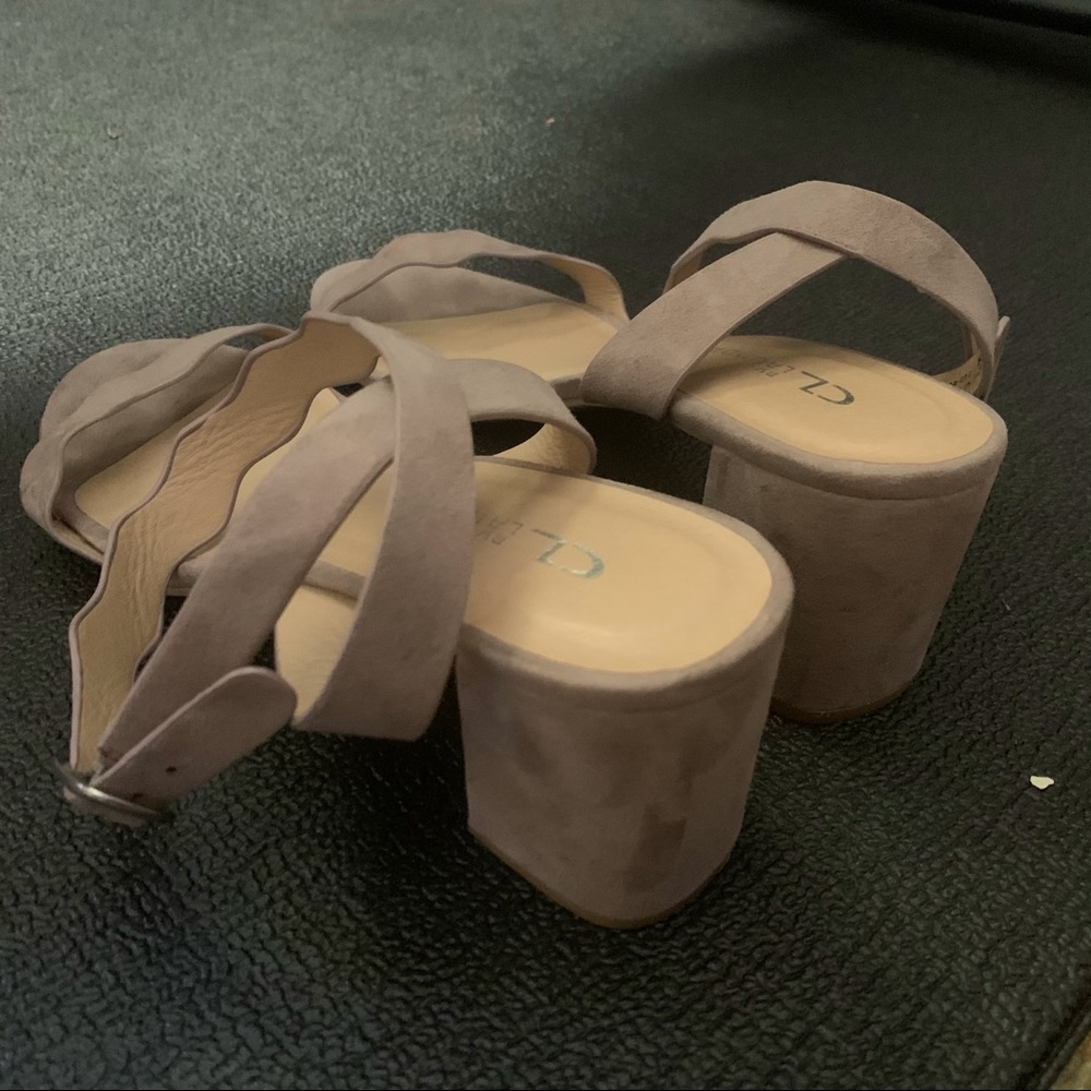 Lulus Taupe 3 Inch Heels - Cross Over - Used